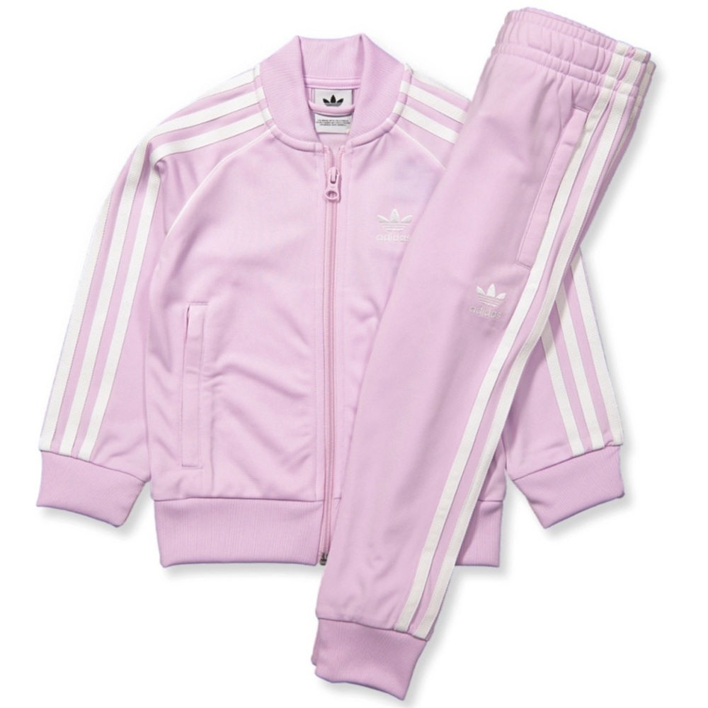 Toddler Adidas Tracksuit (Mauve)